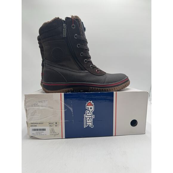 Pajar TROOPER-BOOT Men's NEW Winter Boot Brown EU Size 43 Medium - Picture 11 of 11